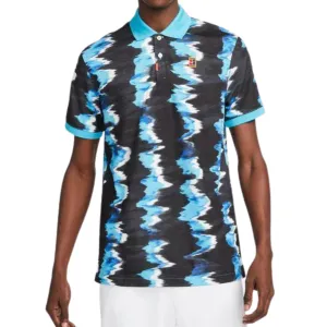 Comfort Flex LowProfile Seam Tape Nike Polo Men Printed Slim-Fit - Baltic Blue