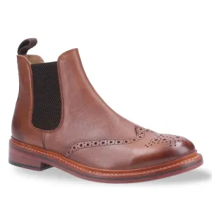 Cotswold Siddington Leather Brogue Chelsea Boots Impact Resistant Sole