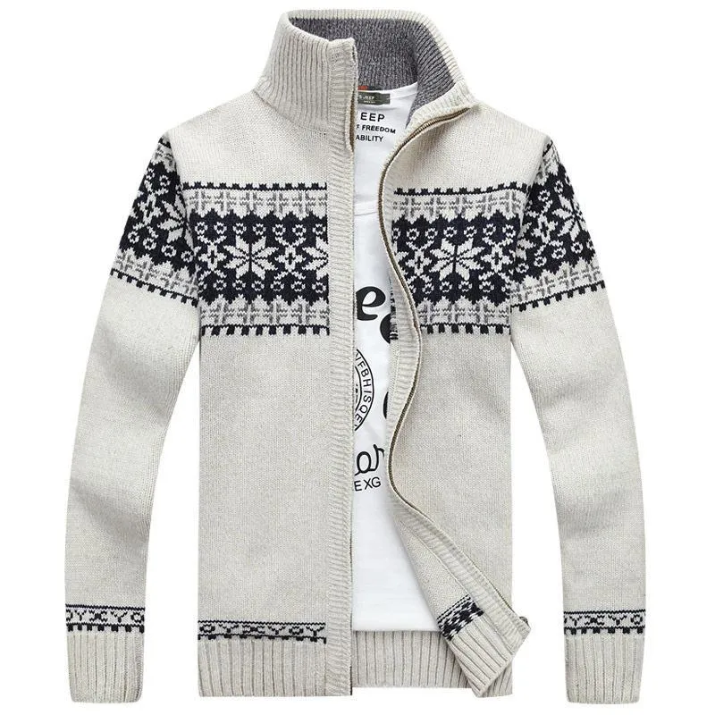 West Louis? Christmas Snowflake Wool Sweater Daily Style