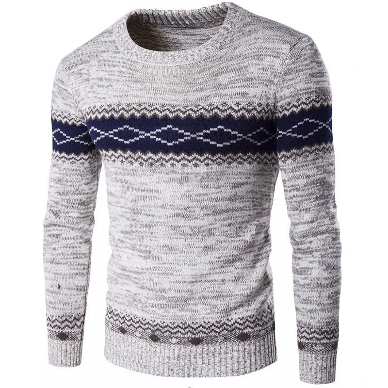 West Louis? Diamond Knitted Warm Sweater Royal Mode ShapeRetentionCloth
