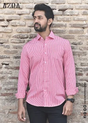 Flexible Movement DRESS SHIRT RED CHECK