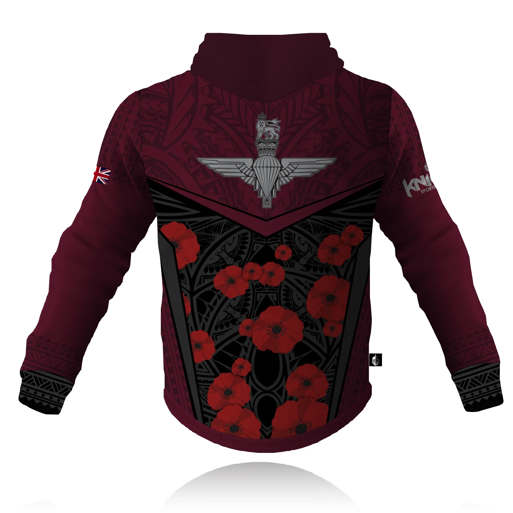 Cozy Hoodie Honour Our Armed Forces - Parachute Regiment Remembrance - Tech Hoodie