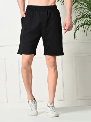 Easy Multi-Pocket Cotton Shorts ?C Black MultiPocket Design