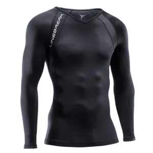 Double Stitched Seams Tubular Knit Structure Linebreak Mens Longsleeve Compression Top