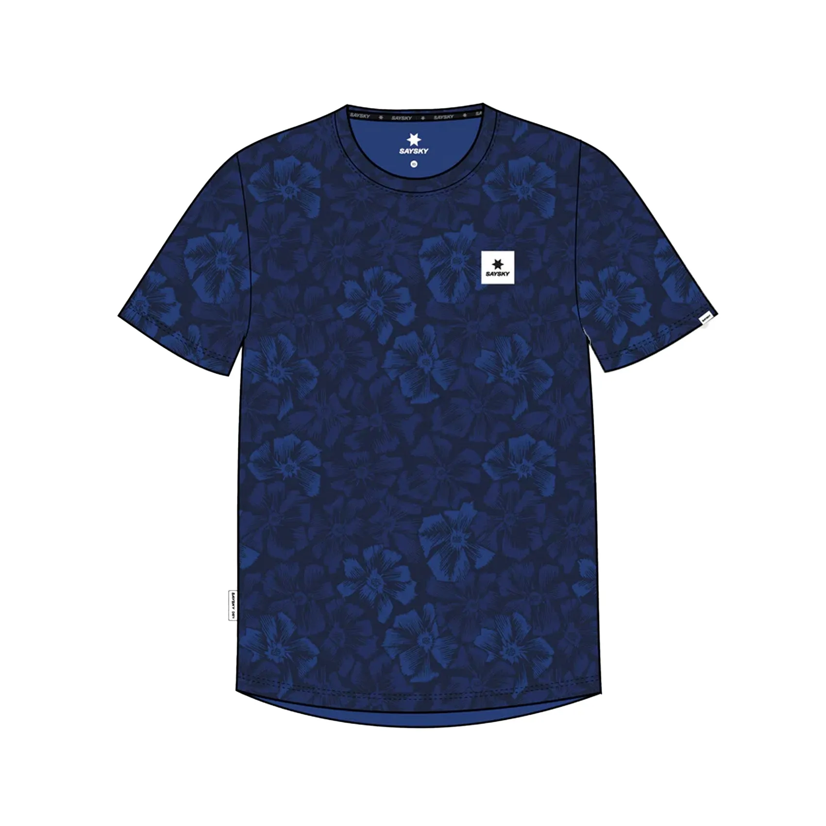 Soft Breathable Chilly Weather Style Mens Saysky Flower Combat T-Shirt