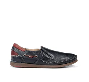 Memory Foam Airport Travel Wide fit Mens Fluchos Mariner Navy