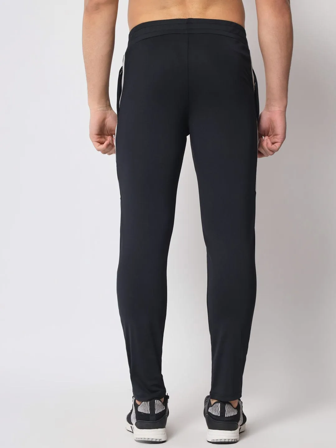 Max Stretch Slim Fit Track Pant - Black Anti Static Finish TearResistantPanels