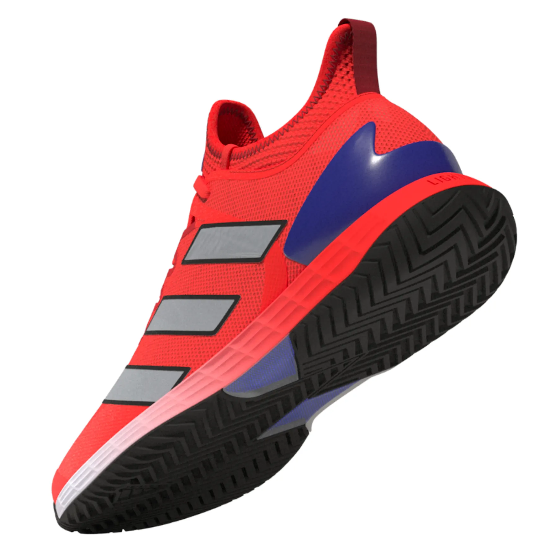 Adidas Performance Adizero Ubersonic 4 Lanza T Men Tennis Shoes - Solar Red Airflow Mesh Backing Arch Support Innovation