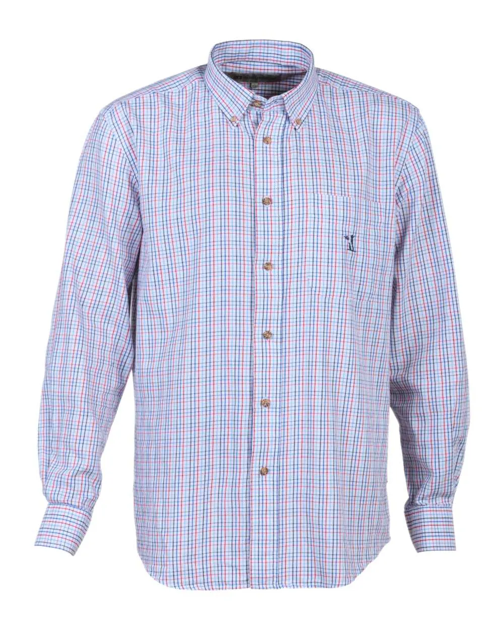 Flexible Material Percussion Small Check Shirt