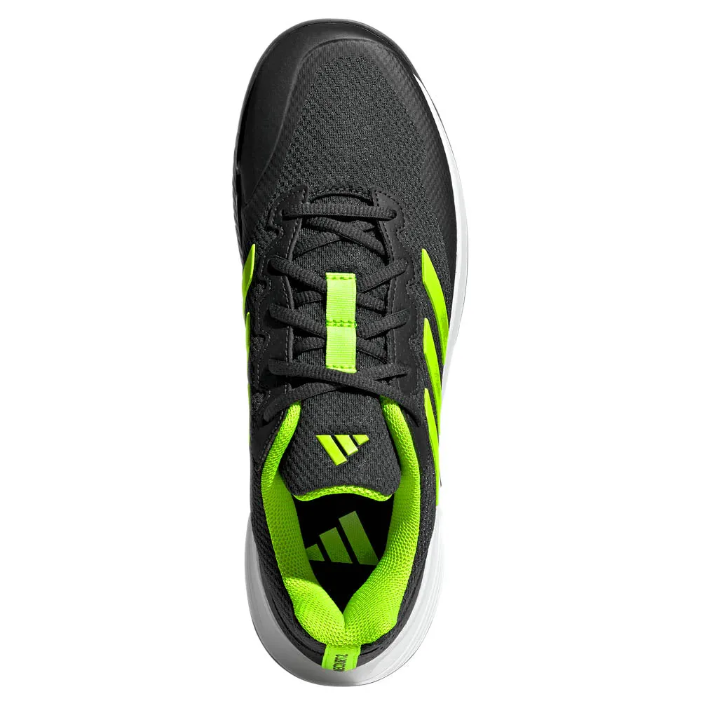 Non Marking adidas Men's GameCourt 2 - Carbon/Lucid Lemon