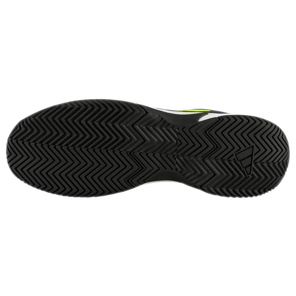 Quick Wear Oxygenated Rubber Compound adidas Men's GameCourt 2 - Carbon/Lucid Lemon