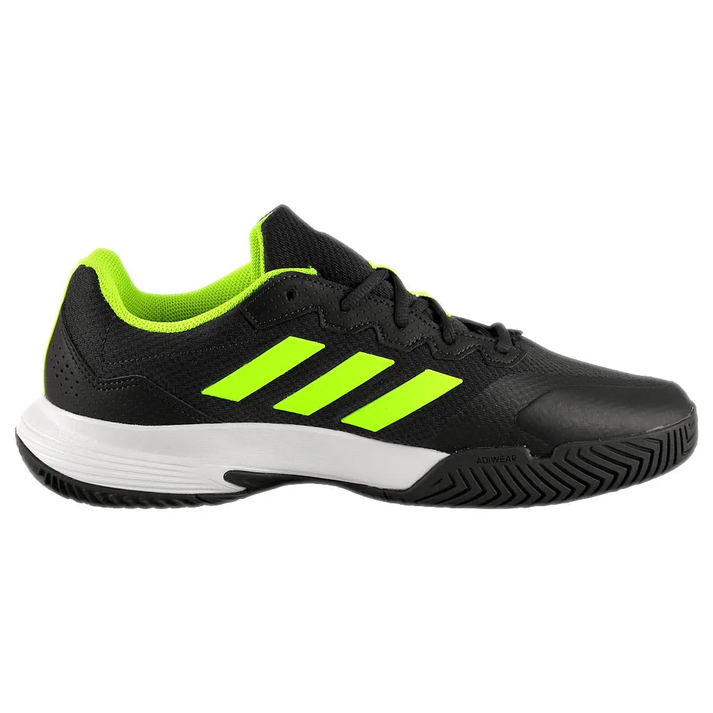 adidas Men's GameCourt 2 - Carbon/Lucid Lemon Ultralight Upper Material