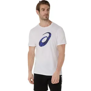 ASICS Mens Spiral Logo Graphic Cotton Blend Tee Fresh Outfit UVProtectionFinish