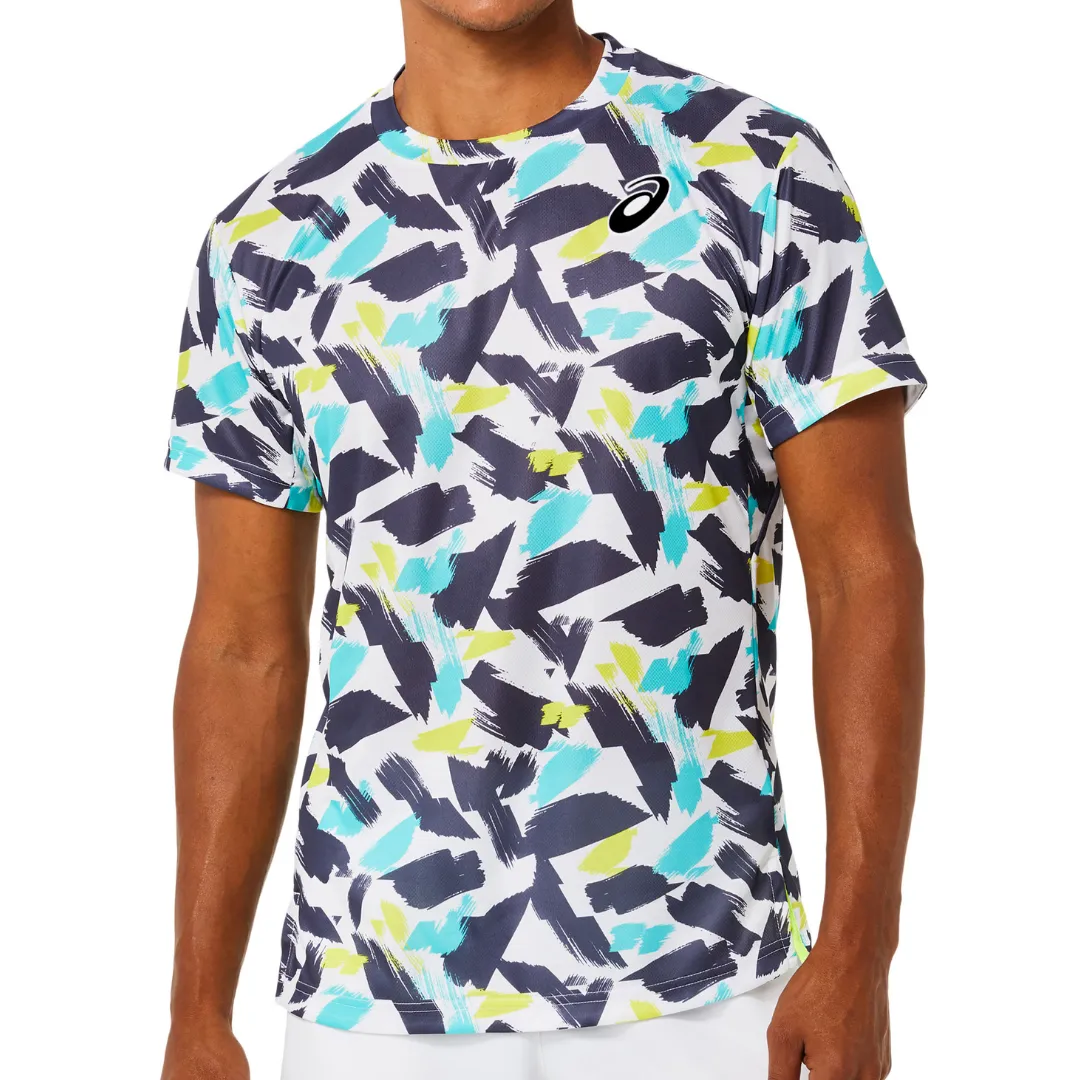 Asics Match Graphic SS Top 2022 - Brilliant White Classic Chic Classic Trend Look