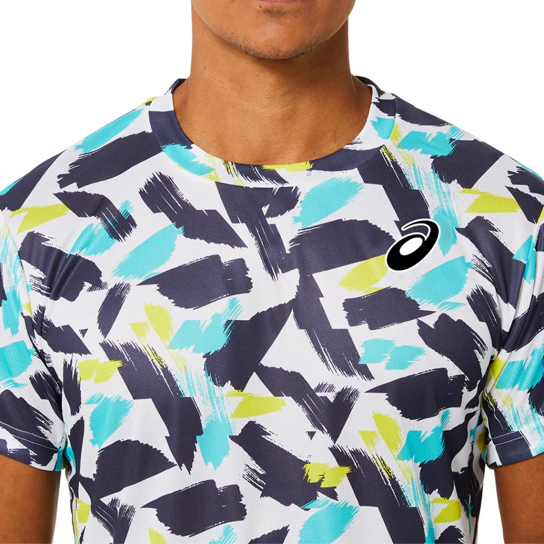 Asics Match Graphic SS Top 2022 - Brilliant White BiodegradableMaterial Solid Color