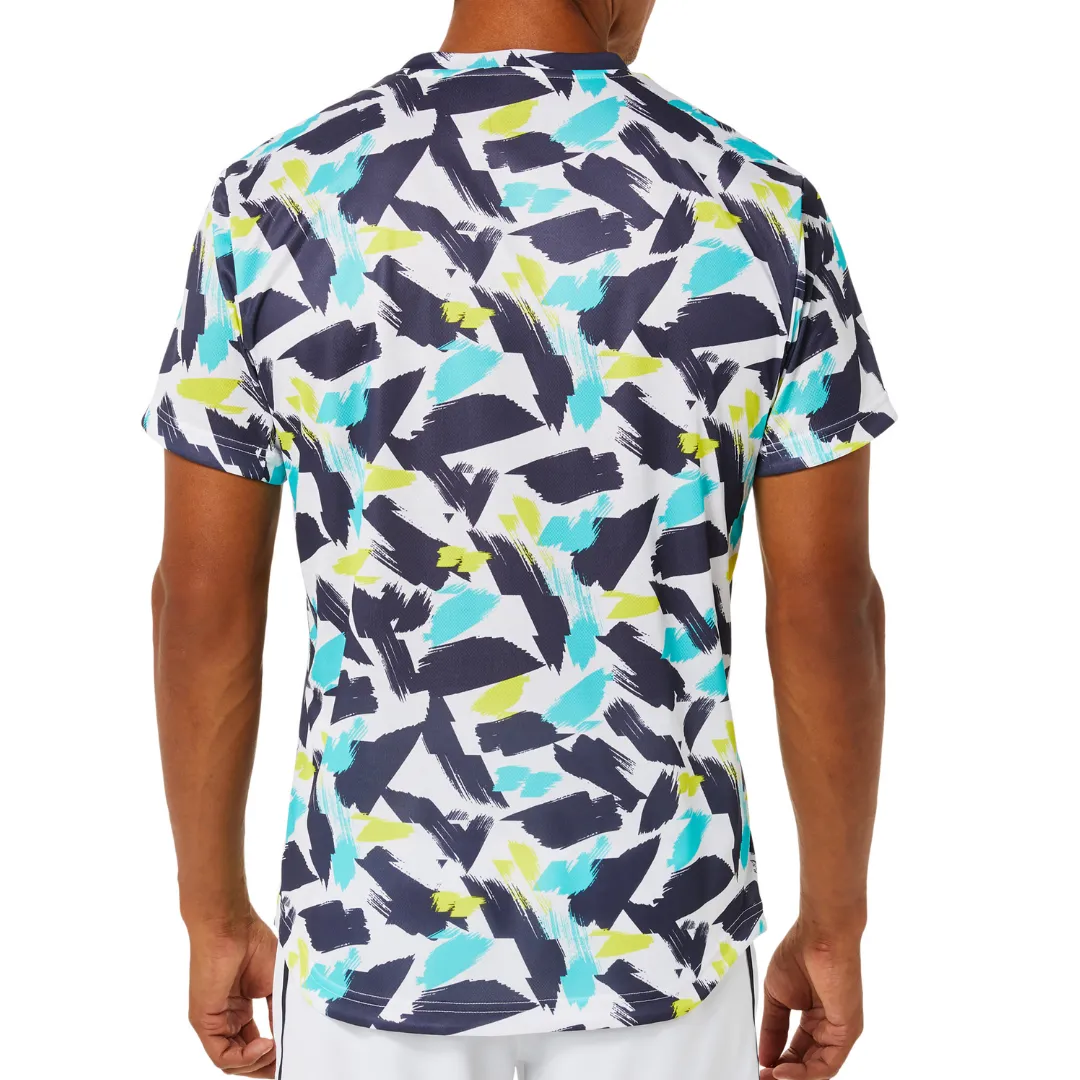 Comfortable Design Spring Wear Asics Match Graphic SS Top 2022 - Brilliant White