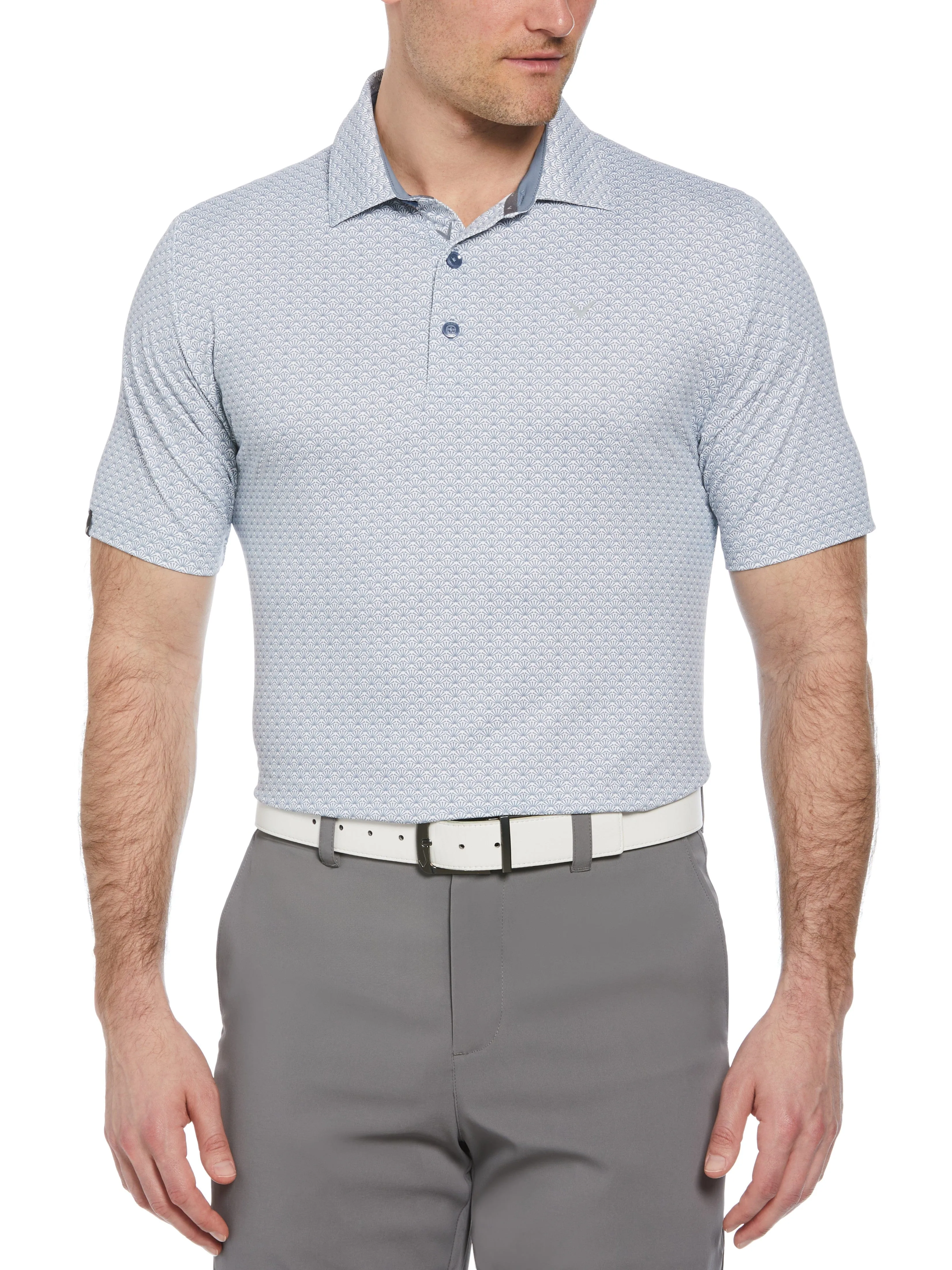 Light Shirt Mens Trademark Print Golf Polo