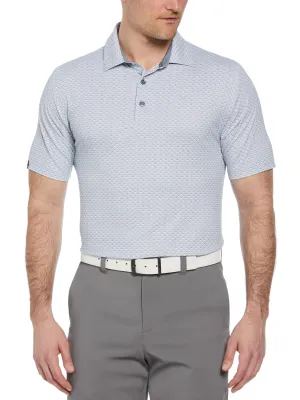 Timeless Style Mens Trademark Print Golf Polo