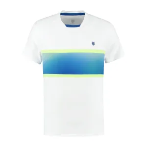 104241-175 | MENS HYPERCOURT EXPRESS CREW TEE 2 | WHITE / WEB BLUE Flexible Weave