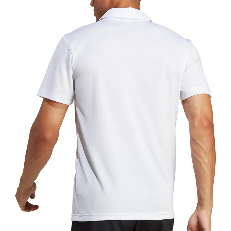 Durable Shirt Adidas Mens Tennis Fab Polo Shirt - White