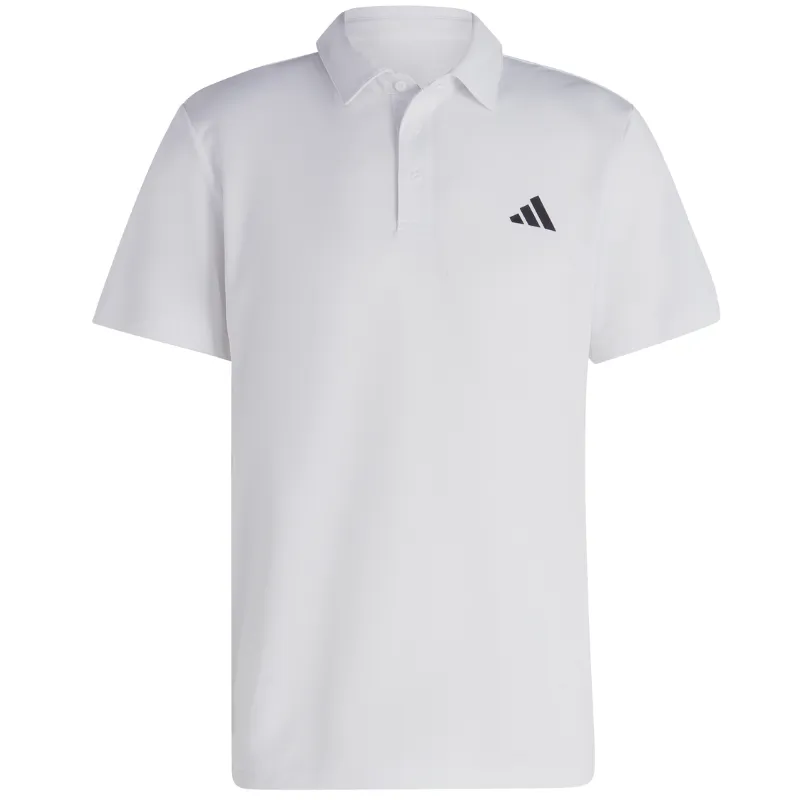 Adidas Mens Tennis Fab Polo Shirt - White Versatile Fit
