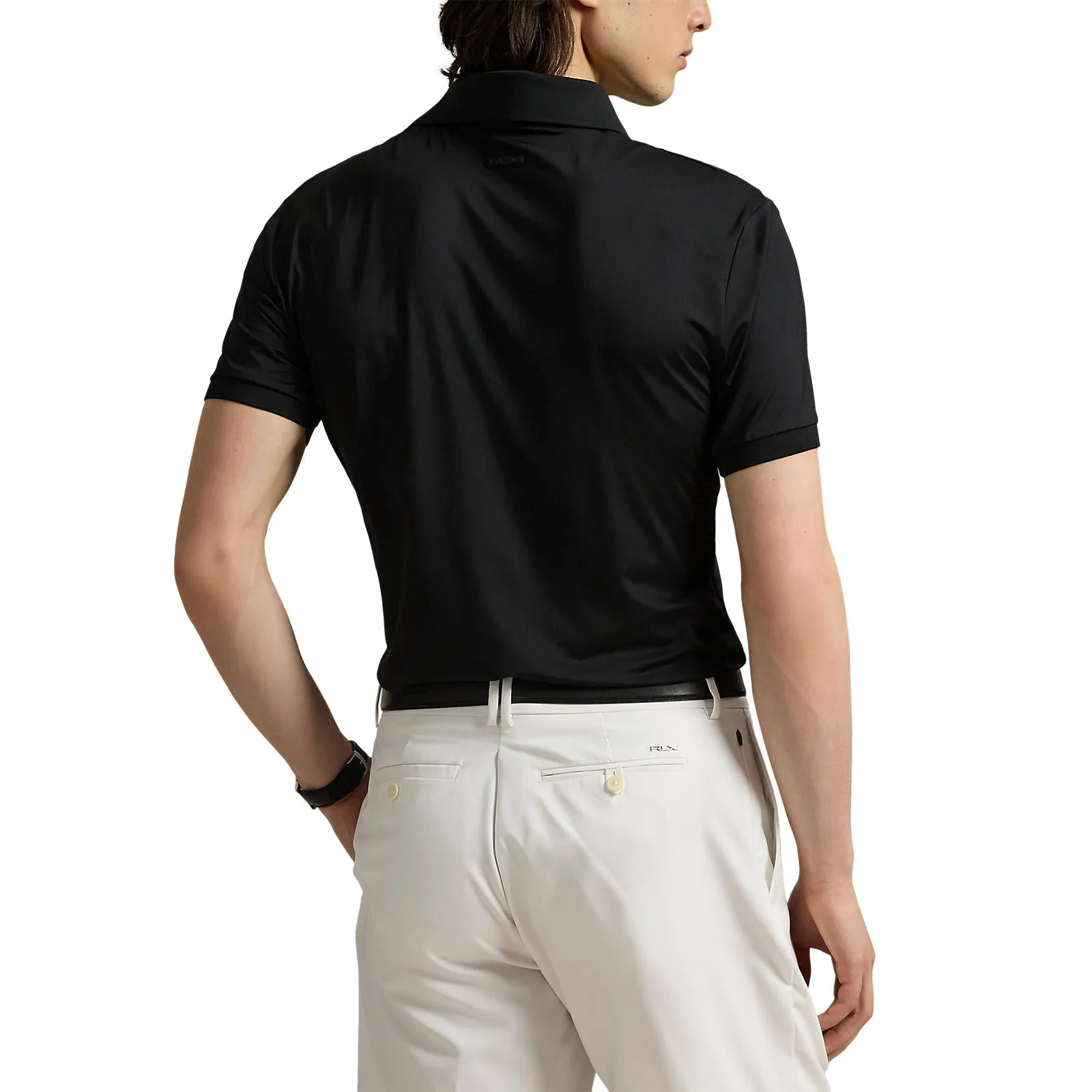 Casual Friday RLX Ralph Lauren Lightweight Airflow Jersey Golf Polo Shirt - Polo Black