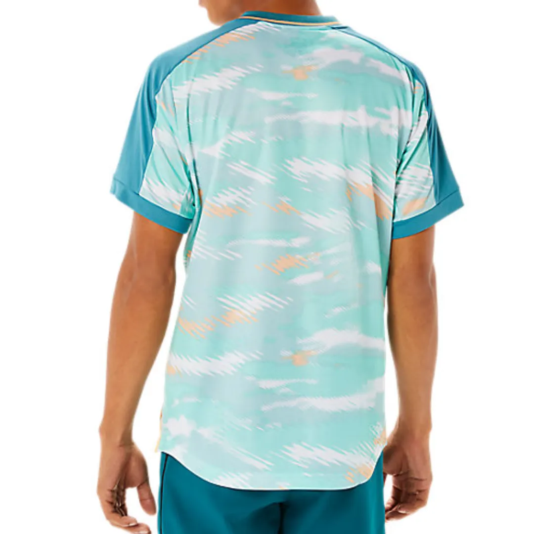 Chic Comfort Asics Men's Match Graphic Short Sleeve Top - Misty Pine