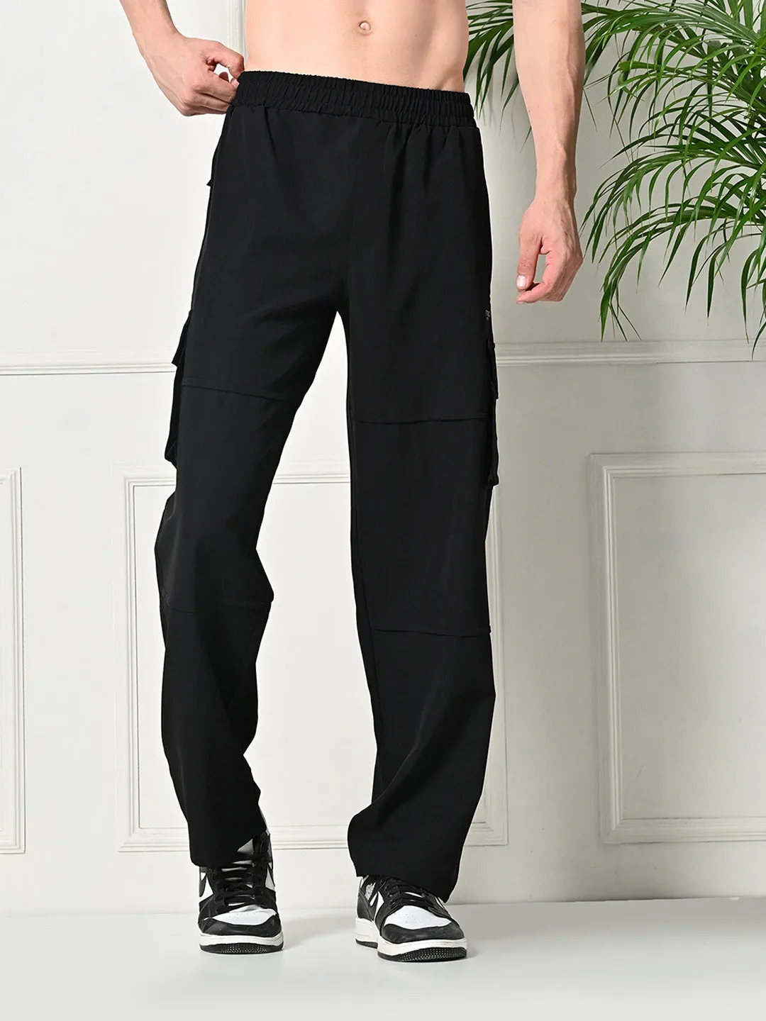 Chilly Day Layers All-Purpose 6-Pocket Cargo Pants - Black