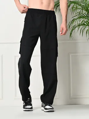 Chilly Day Layers All-Purpose 6-Pocket Cargo Pants - Black