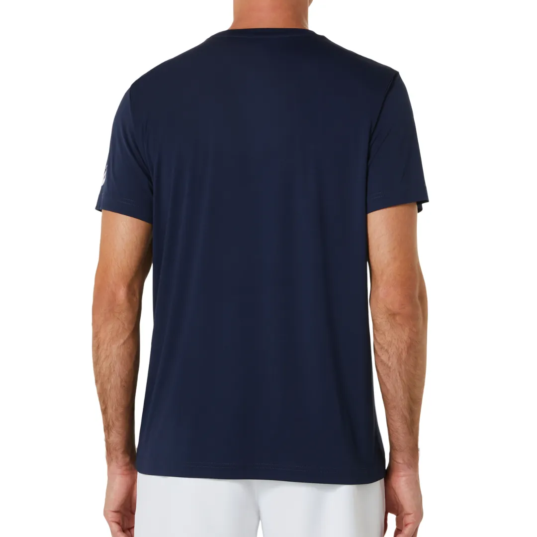 Asics Court Tennis Graphic Men Tee - Midnight Trendy Comfort Fit