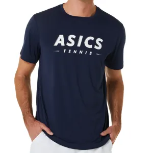 Asics Court Tennis Graphic Men Tee - Midnight Cozy and Comfortable