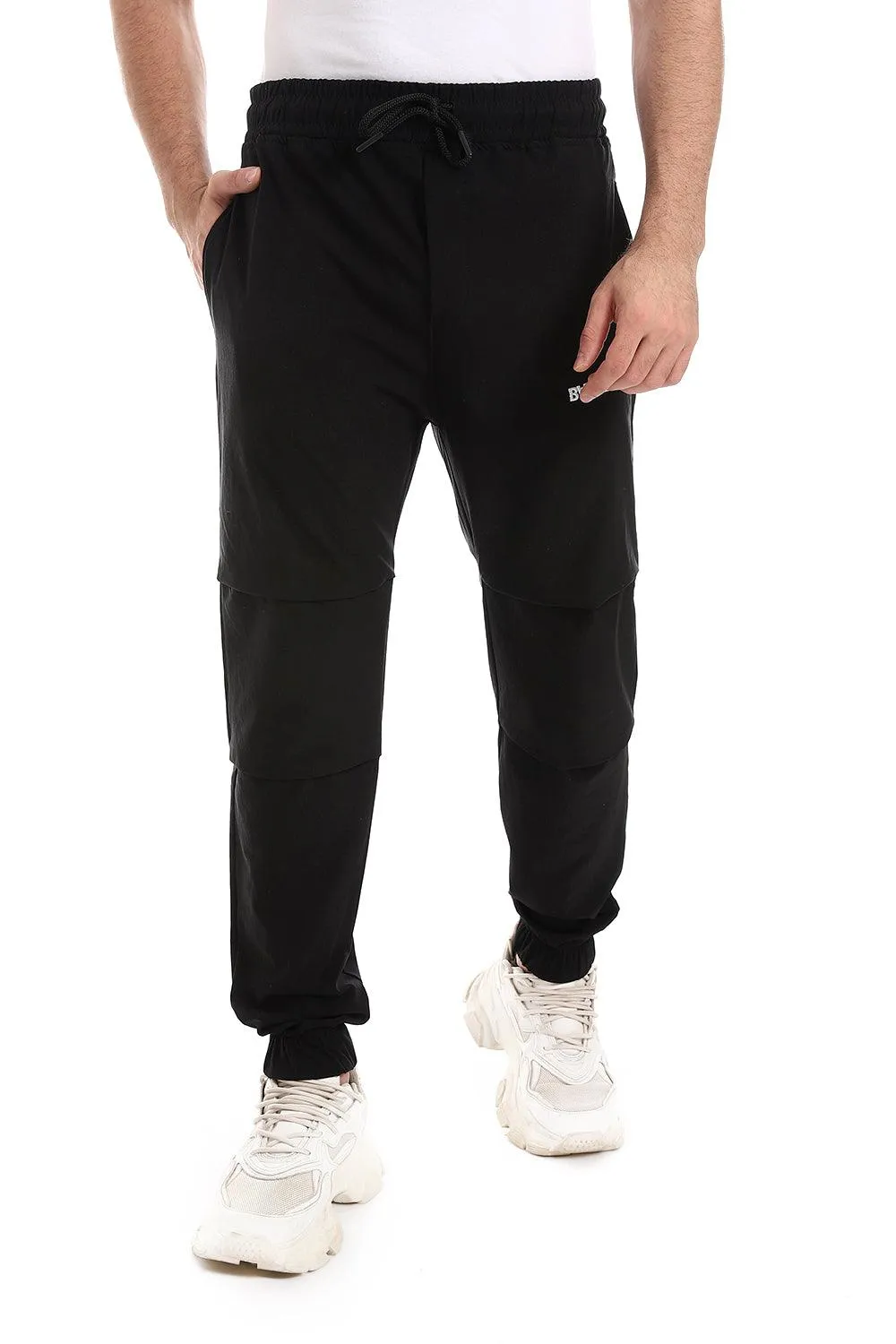 Airy Feel Urban Fit Elastic Waist With Drawstring With Sweatpants *- Black!
