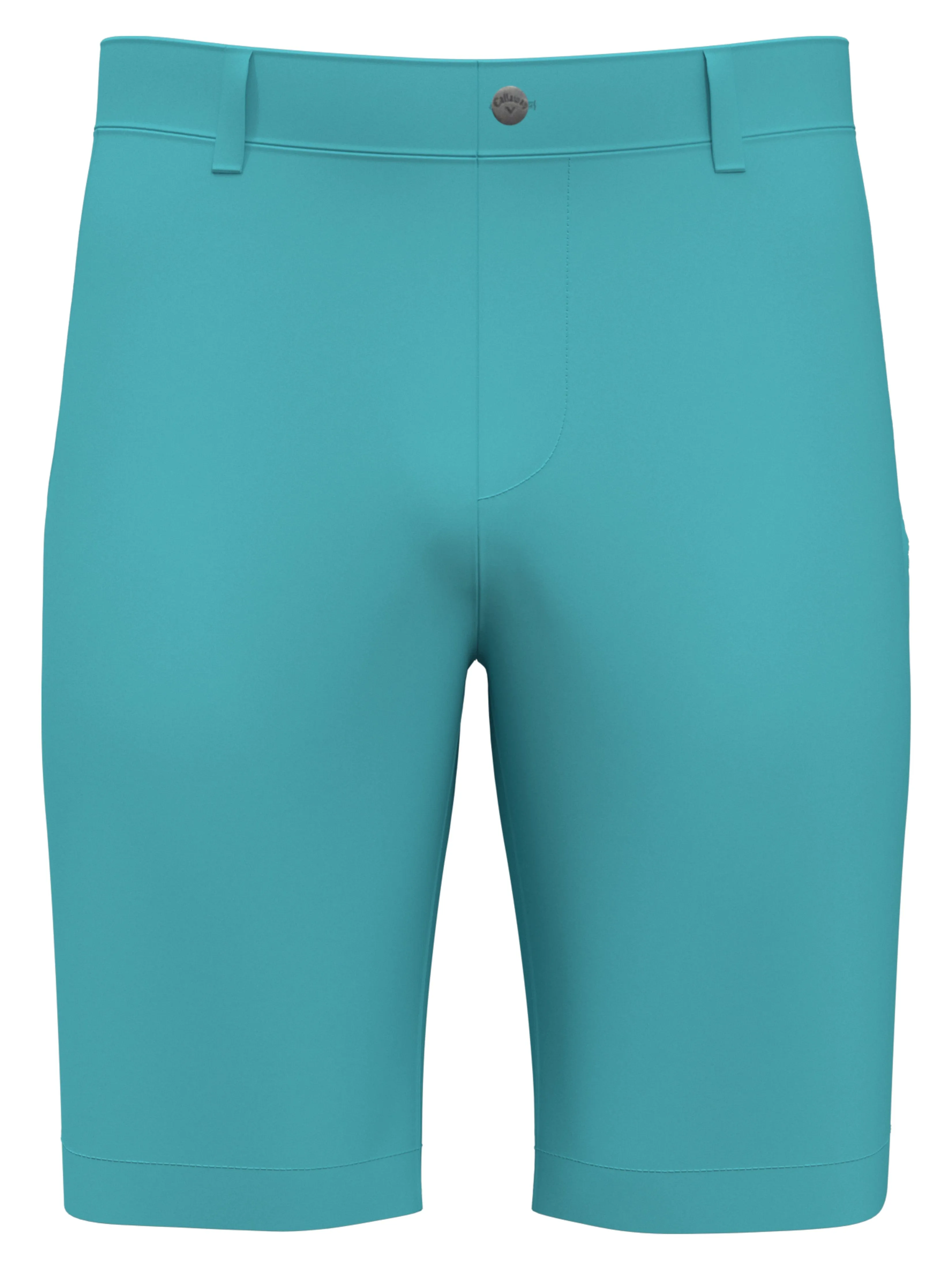 Mens 9" Flat Front Solid Golf Shorts Breathable mesh