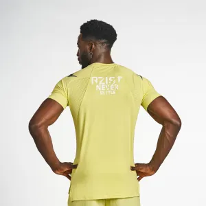 Trendy Vibe Beach Outfit Mesh Performance T-Shirt - Canary Yellow