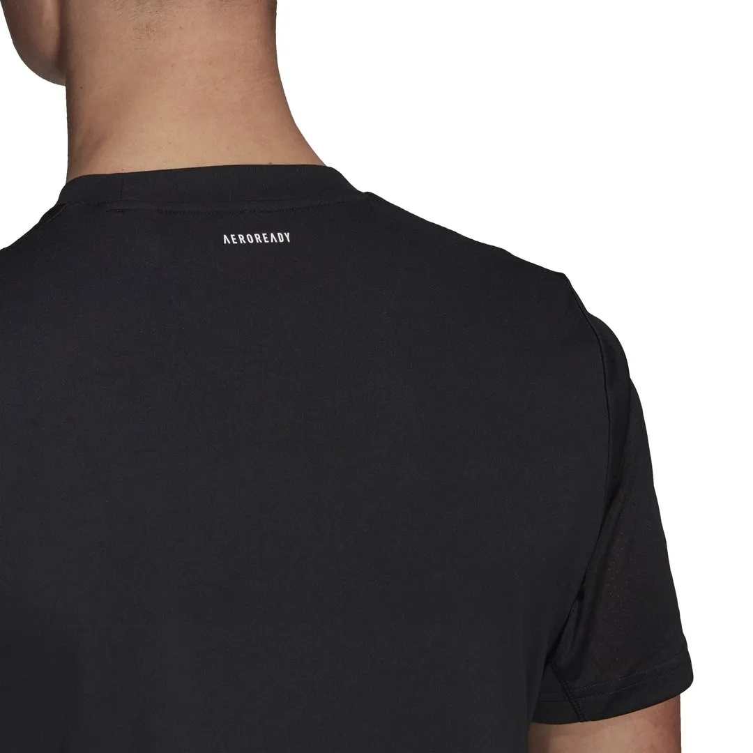 Adidas Club 3 Stripe Tee - Black/White Fresh Trend