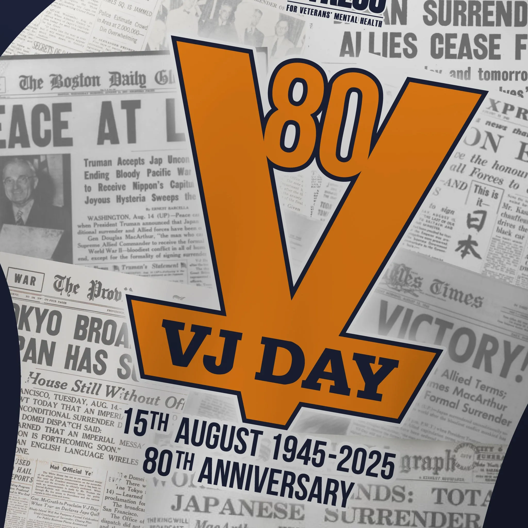 Combat Stress - VJ-Day 80 - Tech Polo NonIron Finish Summer Party
