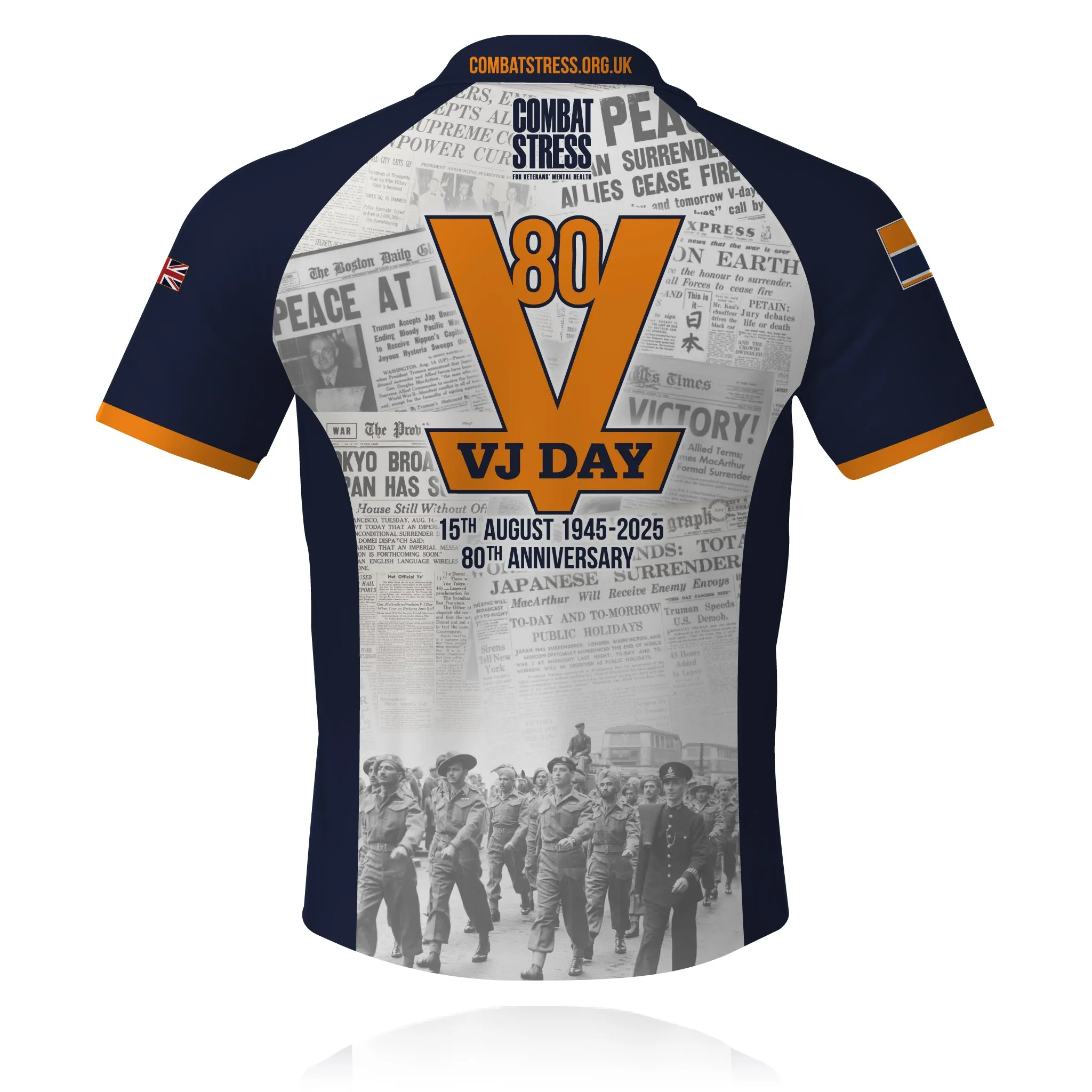 Classic Fit Combat Stress - VJ-Day 80 - Tech Polo