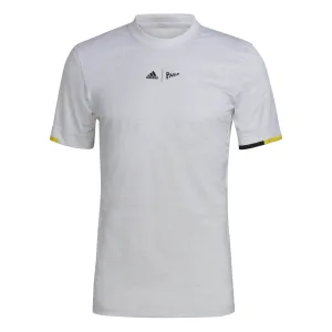 Biodegradable Textile Natural Fiber Blend Adidas Tennis London Free Lift T-Shirt - White