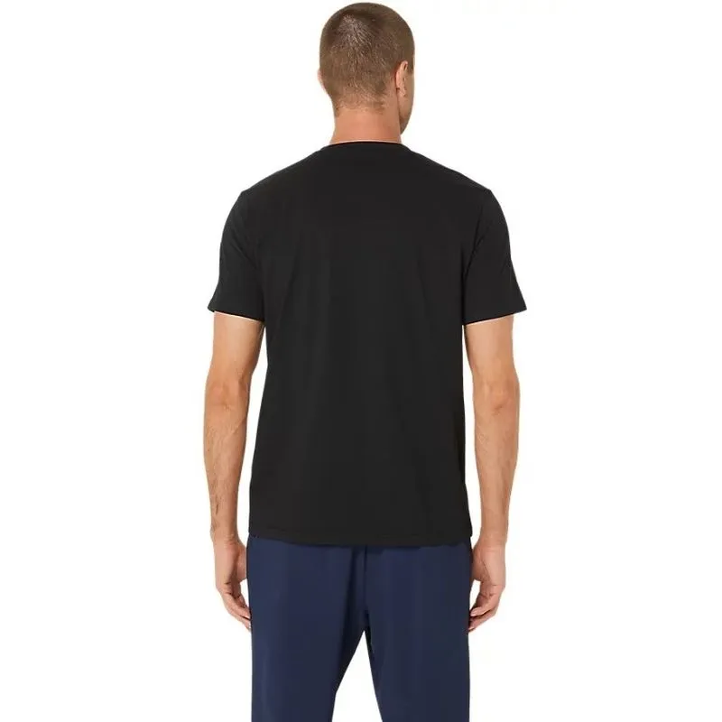 ASICS Mens Spiral Embroidery Tee Stylish and Fun