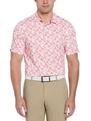 Premium Fit Mens Layered Floral Print