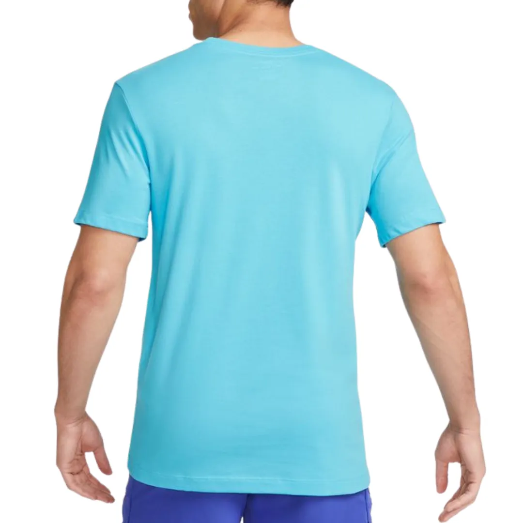 Travel Style Trend Nike Court Dri-FIT Men Tennis T-Shirt - Baltic Blue