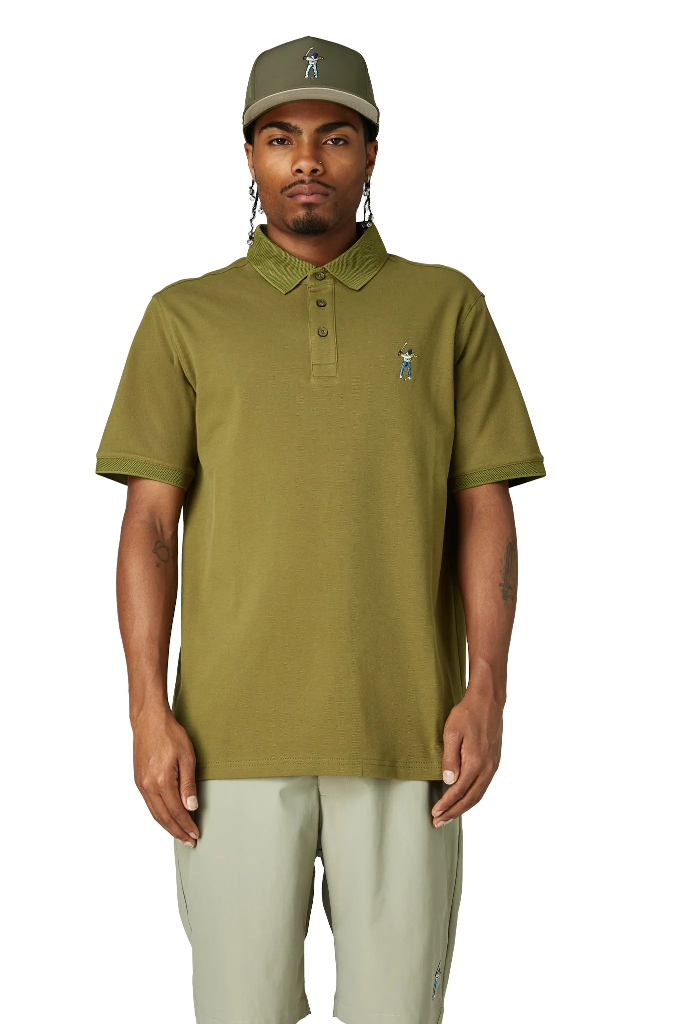 Pique Golf Polo Modern Design Sun Protection UPF 50
