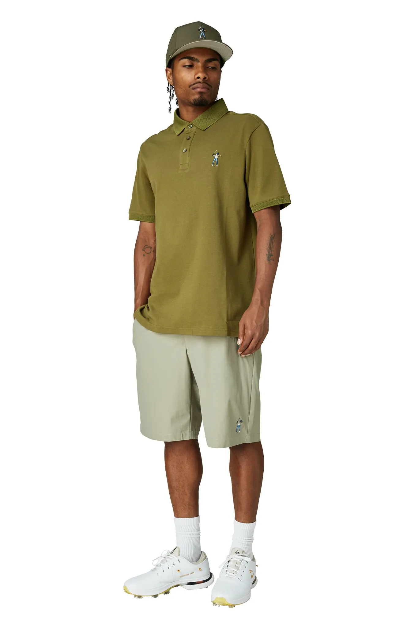 GarmentWashed Texture Vibrant Style Pique Golf Polo