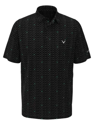 Mens Doggy Print Polo Breathable Material Cool Design