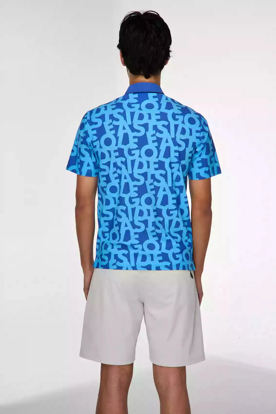 Sporty Vibe Casual Friday Shuffle Print Snap Placket Polo