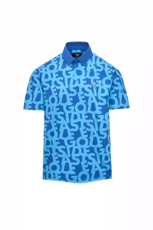 Shuffle Print Snap Placket Polo Comfy Style Comfortable Cut