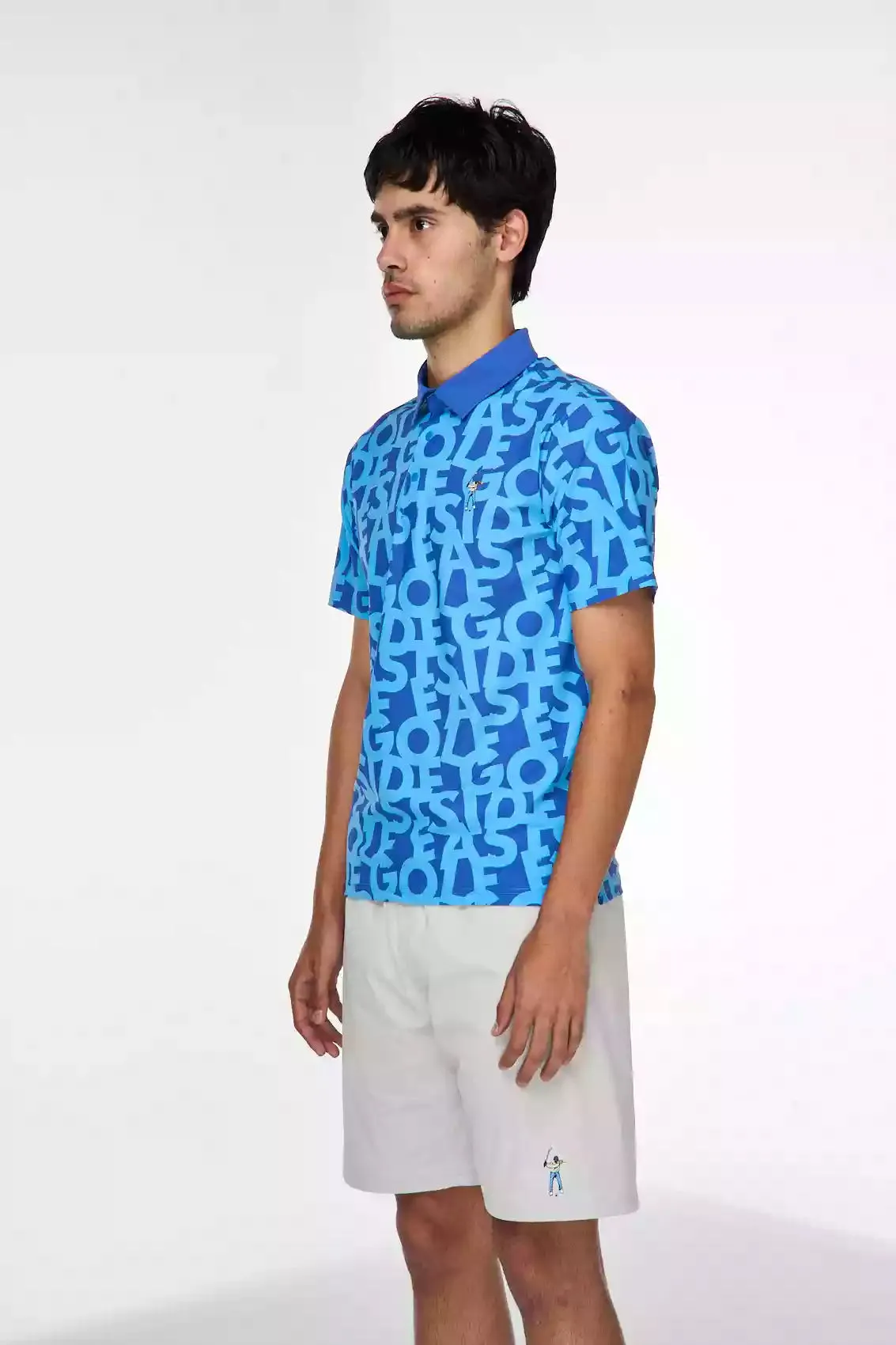 Shuffle Print Snap Placket Polo MoistureManagement System Perfect Look