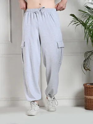 Layer-Friendly Timeless Appeal All-Weather Cargo Jogger with Pockets - Melange Grey
