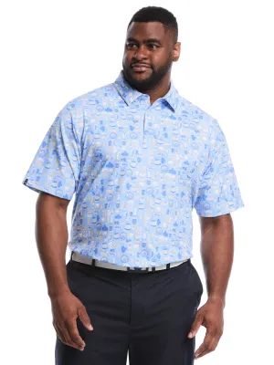 Big & Tall Celebration Feast Golf Polo Layerable Style