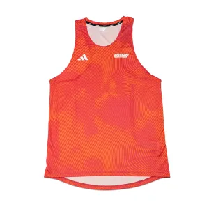Mens adidas x Pace Athletic Adizero Running Singlet Breathable mesh lining Versatile and Comfortable